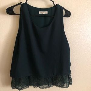 EMERALD SLEEVELESS BLOUSE